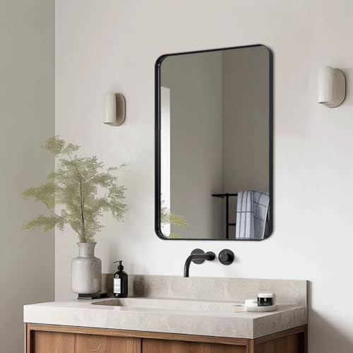 ANDY STAR Black Bathroom Mirror 30x40