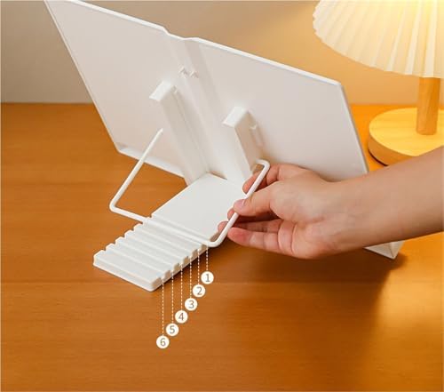 QUQUQ Cookbook Holder Universal Reading Stand White
