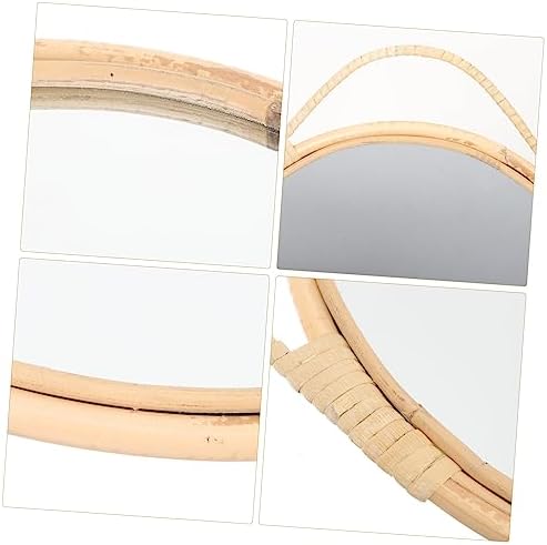 DECHOUS Wall Hanging Rattan Decor Mirror