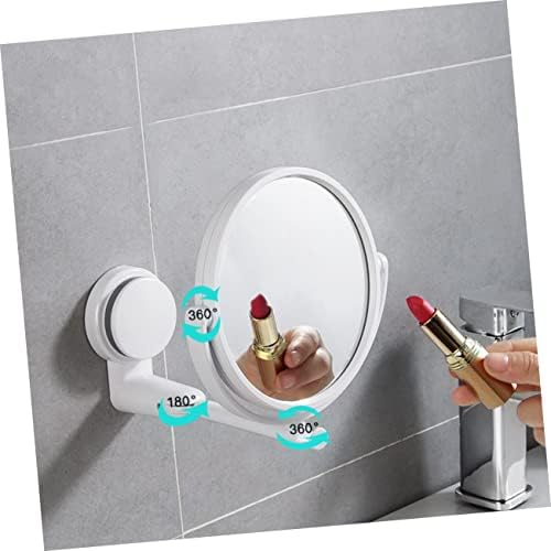Wall Mounted Round Vanity Mirror Rotating Folding Dual Sided