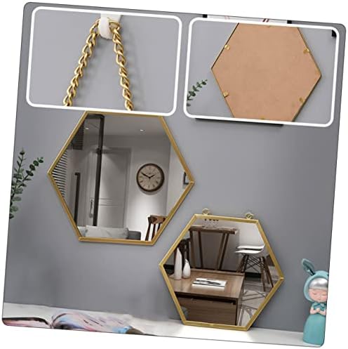 Holibanna Wall Hanging Makeup Mirror for Home Decor