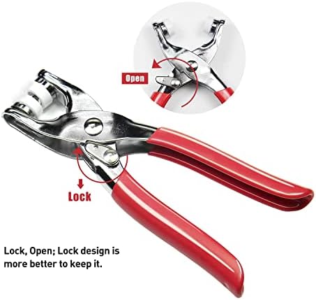 CHEPULA Snap Button Kit 100 Sets 95mm Metal Snaps with Pliers