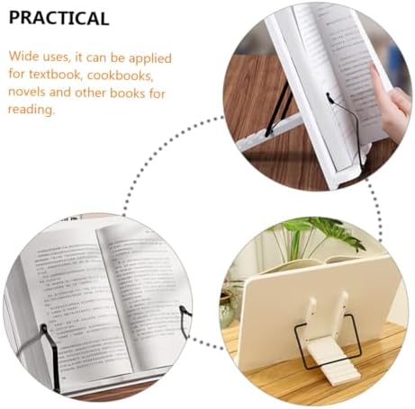 FOYTOKI Adjustable Wooden Bookstand for Reading and Cookbook Displays