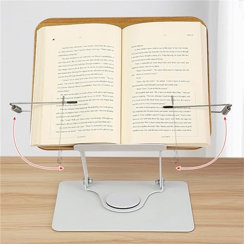 Adjustable Foldable Cookbook Stand for Kitchen and Office