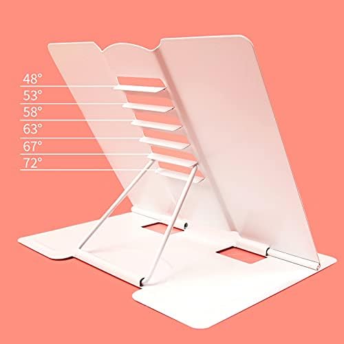 Yuidaaavzz Adjustable Metal Book Stand for Cookbooks and Documents