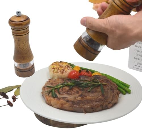 MASALACO Salt Pepper Grinder Set 2 Pack 1