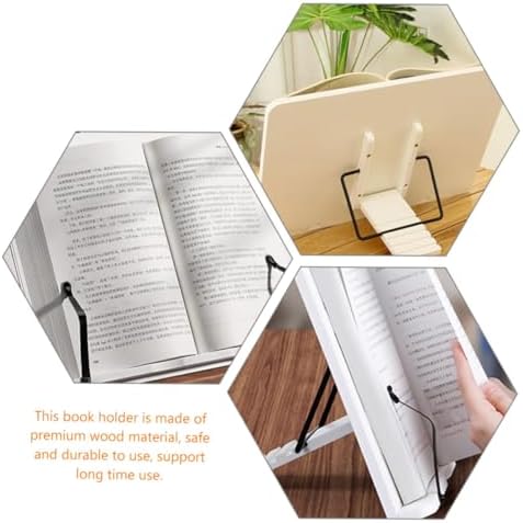 CANIGHT Adjustable Wood Book Stand for Reading and Display
