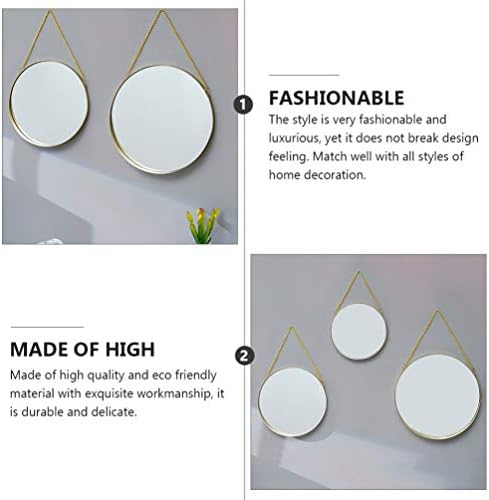 Uonlytech Round Wall Mirror Nordic Style