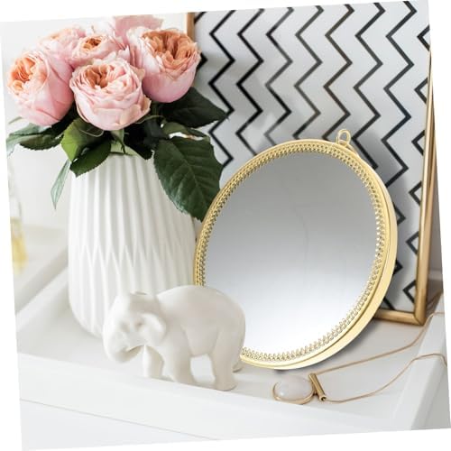 Ciieeo Gold Ring Wall-Mounted Mirror
