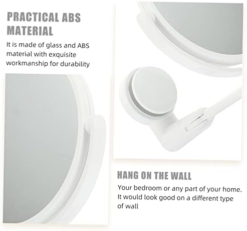 ORFOFE Folding Rotating Vanity Mirror with LED Lights