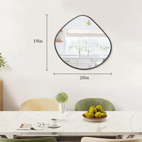 AOAOPQ Irregular Wall Vanity Mirror - 19x20 Bronze Metal Frame 1