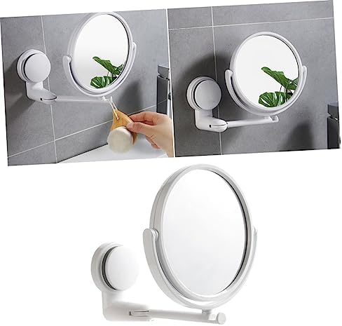 FOMIYES Round Wall Mirror Double Sided 360 Degree Rotating