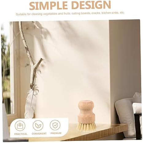 SOESFOUFU Wooden Handle Multipurpose Cleaning Brush Set