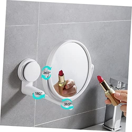 MERRYHAPY 180 Degree Adjustable Round Wall Mirror for Makeup