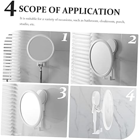 NOLITOY Wall Mounted Makeup Mirror with Adhesive Back