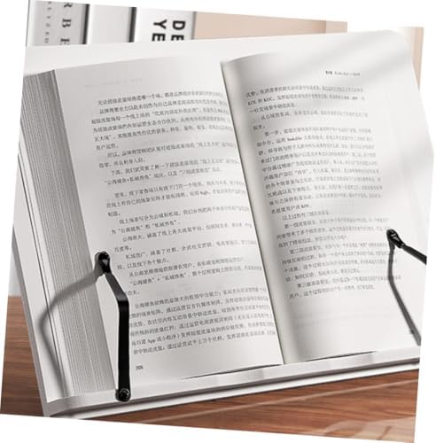 NUOBESTY Adjustable Wooden Book Stand for Tablets and Cookbooks