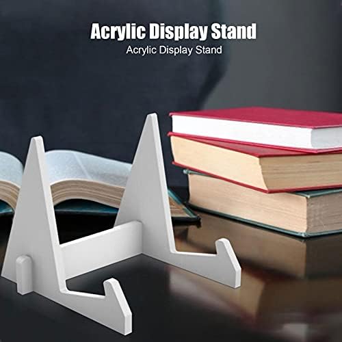Jwthee Acrylic Desk Bookshelf Organizer Stand White