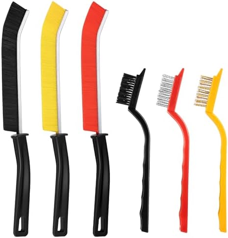 6 PCS Hard Bristle Crevice Cleaning Brush Set