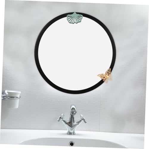 Healvian Wall-Mounted Round Mirror for Bathroom and Vanity Use