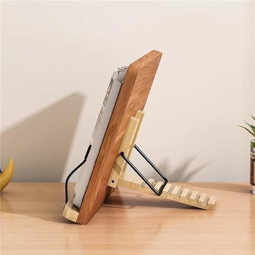 Foldable Wooden Book Stand for Kitchen and Office Use