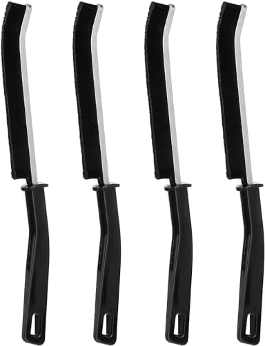 4 Pack Hard Bristle Crevice Brush for Kitchen Bathroom Windows and Grout