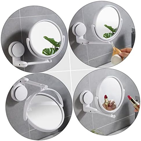 BATHVEVE Wall Mounted Makeup Mirror with Suction Cup 1