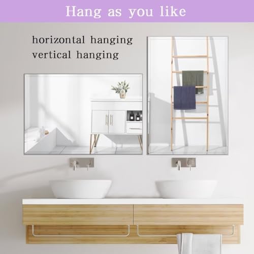 DOIMUSIM Frameless Mirror 16x24 Inch
