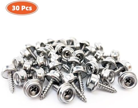 HAPDEN 30Pcs Boat Cover Snaps Metal Fasteners Kit