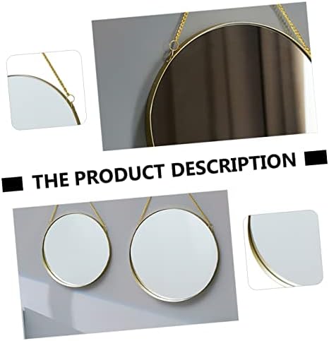 Large Round Wall-Mounted Vanity Mirror
