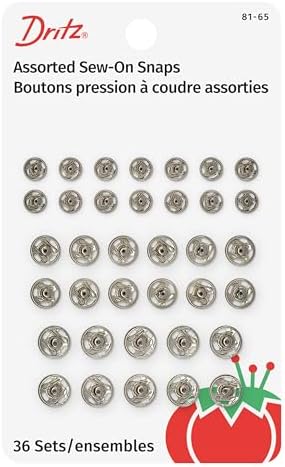 Dritz 81-65 Sew-On Snaps 36 Count 10 20 40