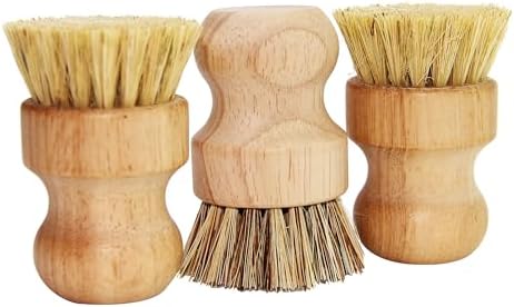 Gotpgoda Palm Pot Brush Set of 3