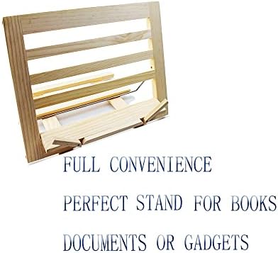 UHRLGHS Adjustable Wooden Cookbook Stand