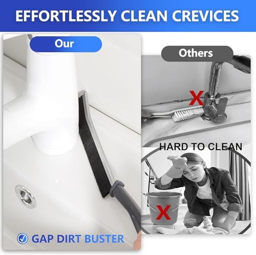 6PCS Hard Bristle Crevice Cleaning Brush for Kitchen and Bathroom