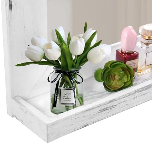 QDSSDECO 16x20 Farmhouse Wall Mirror with Shelf