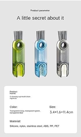 ZehRai 3-in-1 Multifunctional Cleaning Brush for Bottles and Cups
