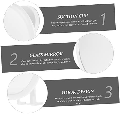 Healeved Wall Mounted Vanity Mirror - Adjustable Clear Decorative