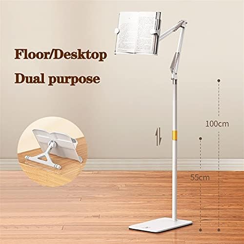 Yuidaaavzz Floor Bookstand with Swivel and Adjustable Height