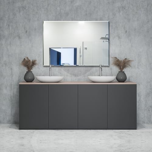 Ruomeng 40 x 30 Frameless Wall Mirror 1