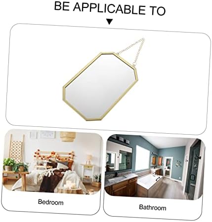 Chic Wall Mirror with Hanging Chain for Bathroom and Living Room