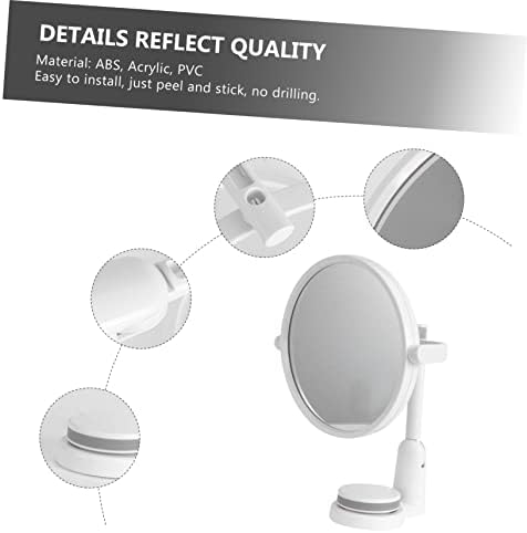 VINTORKY Round Wall Makeup Mirror 360 Rotation No Drilling 1