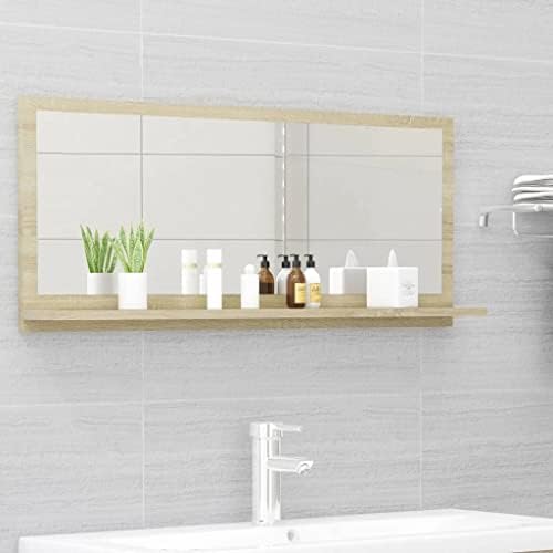 Wall Mirror with Bottom Shelf for Bathroom Vanity 1