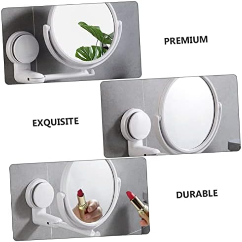 Ipetboom Wall Mounted Makeup Mirror with Light and Storage