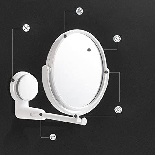 PartyKindom Adjustable Wall Mounted Round Mirror