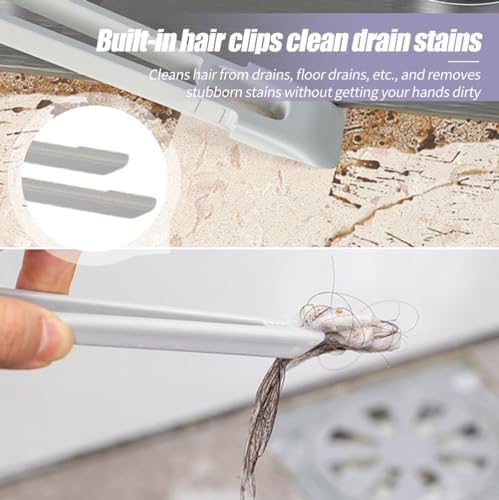 Drkicsy 2PCS Rotating Crevice Cleaning Brush Set - White