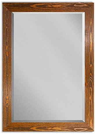 Rustic Maple Wooden Frame Body Mirror 41x29 Inches