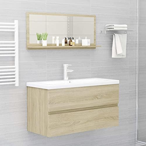 Wall Mirror with Bottom Shelf for Bathroom Vanity 1