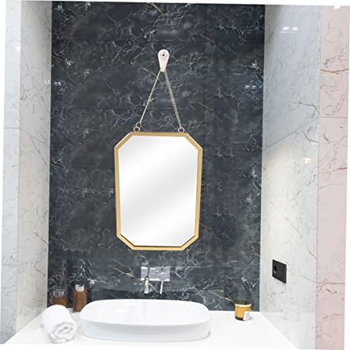 Gold Hanging Wall Mirror for Bathroom and Vanity