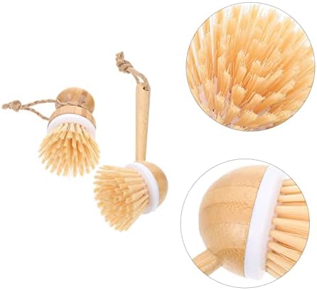 BIUDECO Sustainable Kitchen Pot Brush 2-Piece Set