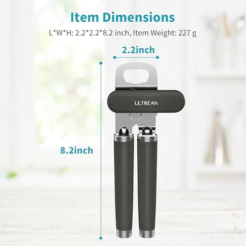 Ultrean Manual Can Opener with Soft Touch Handle