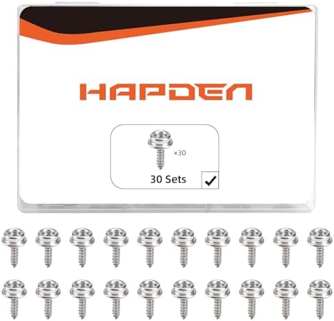 HAPDEN 30Pcs Boat Cover Snaps Metal Fasteners Kit